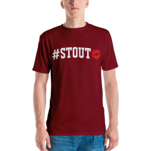 #Stout - Burgundy Red Tee