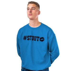 #stout blauw kleurige sweater - totaal